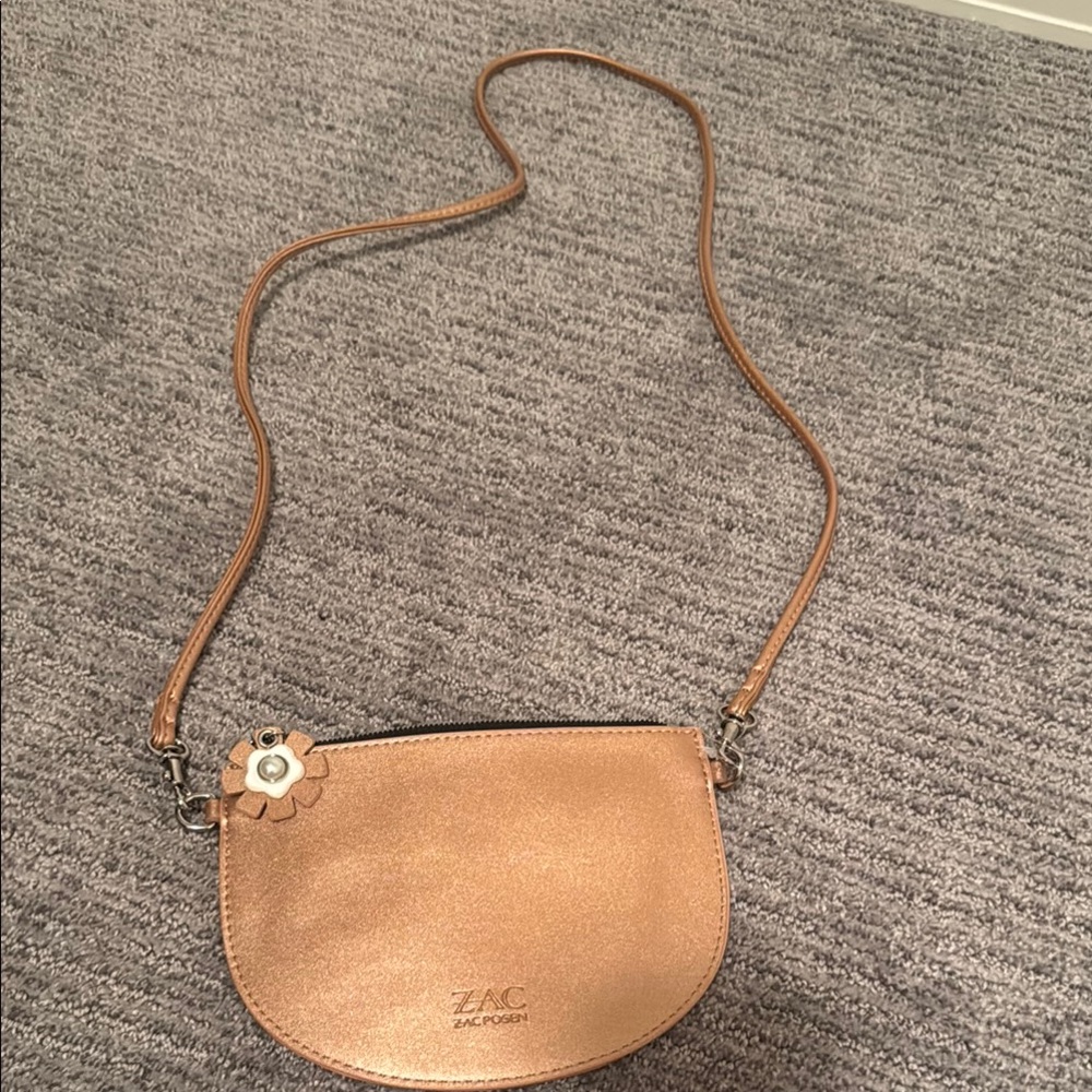 ZAC Zac Posen Gold Crossbody Bag with Elegant Design